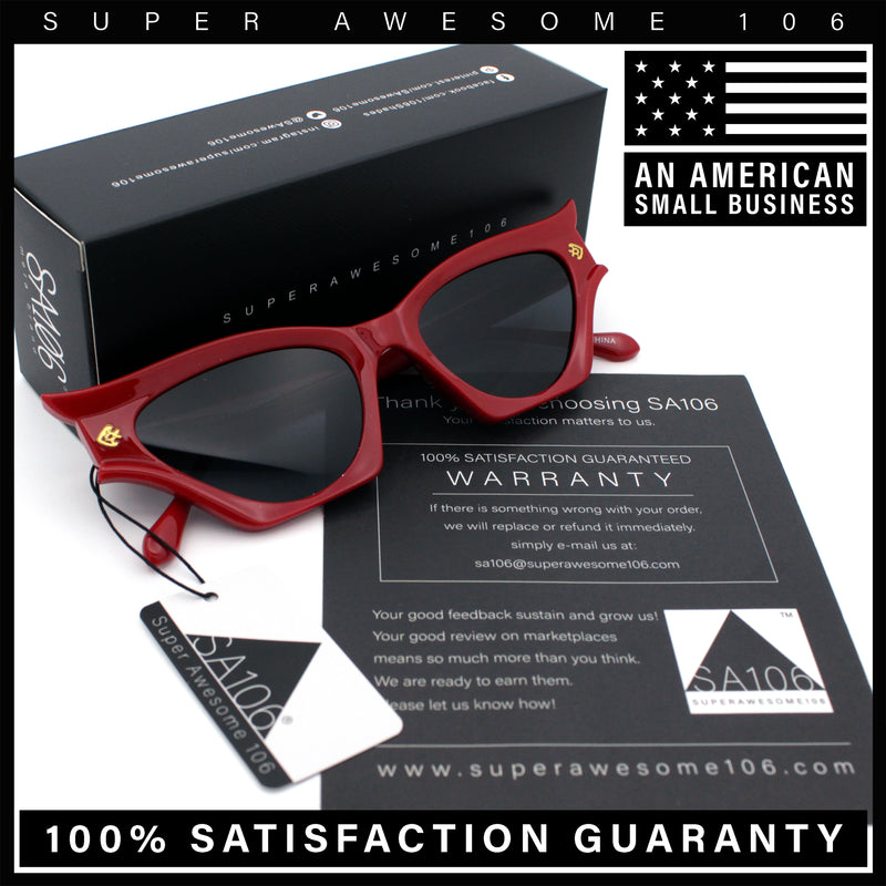 Womens Rich Gilded Age Opulent Gothic Cat Eye Plastic Fashion Sunglasses