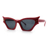 Womens Rich Gilded Age Opulent Gothic Cat Eye Plastic Fashion Sunglasses