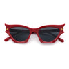 Womens Rich Gilded Age Opulent Gothic Cat Eye Plastic Fashion Sunglasses