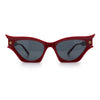 Womens Rich Gilded Age Opulent Gothic Cat Eye Plastic Fashion Sunglasses