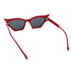 Womens Rich Gilded Age Opulent Gothic Cat Eye Plastic Fashion Sunglasses