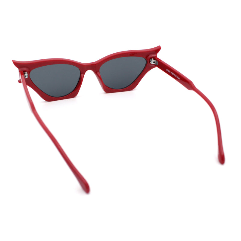 Womens Rich Gilded Age Opulent Gothic Cat Eye Plastic Fashion Sunglasses
