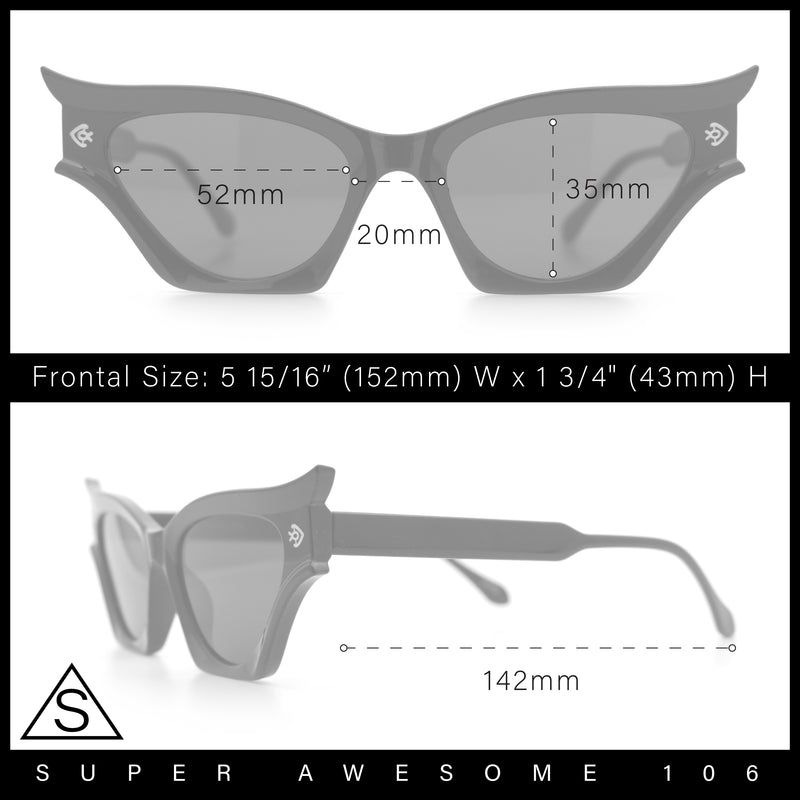 Womens Rich Gilded Age Opulent Gothic Cat Eye Plastic Fashion Sunglasses