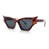 Womens Rich Gilded Age Opulent Gothic Cat Eye Plastic Fashion Sunglasses