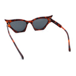 Womens Rich Gilded Age Opulent Gothic Cat Eye Plastic Fashion Sunglasses