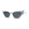 Womens Rich Gilded Age Opulent Gothic Cat Eye Plastic Fashion Sunglasses