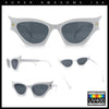 Womens Rich Gilded Age Opulent Gothic Cat Eye Plastic Fashion Sunglasses