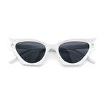 Womens Rich Gilded Age Opulent Gothic Cat Eye Plastic Fashion Sunglasses