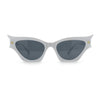 Womens Rich Gilded Age Opulent Gothic Cat Eye Plastic Fashion Sunglasses