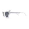 Womens Rich Gilded Age Opulent Gothic Cat Eye Plastic Fashion Sunglasses