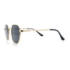 Mens Gentlemanly Luxe Rectangular Metal Rim Hipster Retro Fashion Sunglasses