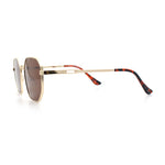 Mens Gentlemanly Luxe Rectangular Metal Rim Hipster Retro Fashion Sunglasses
