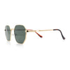 Mens Gentlemanly Luxe Rectangular Metal Rim Hipster Retro Fashion Sunglasses