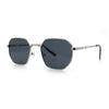 Mens Gentlemanly Luxe Rectangular Metal Rim Hipster Retro Fashion Sunglasses