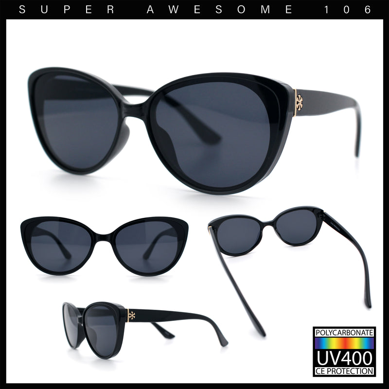 Women Chic Mod Oversized Cat Eye Designer Fashion Sunglasses