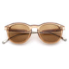 Mens Gentleman Hipster Horn Rim Keyhole Plastic Round Sunglasses