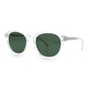 Mens Gentleman Hipster Horn Rim Keyhole Plastic Round Sunglasses