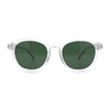 Mens Gentleman Hipster Horn Rim Keyhole Plastic Round Sunglasses