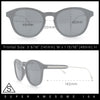 Mens Gentleman Hipster Horn Rim Keyhole Plastic Round Sunglasses