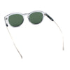 Mens Gentleman Hipster Horn Rim Keyhole Plastic Round Sunglasses