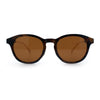 Mens Gentleman Hipster Horn Rim Keyhole Plastic Round Sunglasses