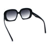 Womens Mod Retro Oversized Thick Plastic Minimal Designer Sunglasses