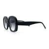 Womens Mod Retro Oversized Thick Plastic Minimal Designer Sunglasses