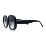 Womens Mod Retro Oversized Thick Plastic Minimal Designer Sunglasses