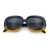 Womens Mod Retro Oversized Thick Plastic Minimal Designer Sunglasses
