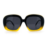 Womens Mod Retro Oversized Thick Plastic Minimal Designer Sunglasses