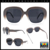 Womens Mod Retro Oversized Thick Plastic Minimal Designer Sunglasses
