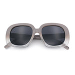 Womens Mod Retro Oversized Thick Plastic Minimal Designer Sunglasses