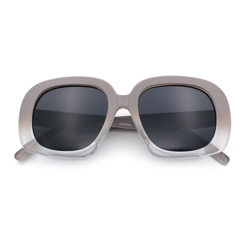 Womens Mod Retro Oversized Thick Plastic Minimal Designer Sunglasses