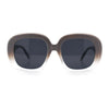 Womens Mod Retro Oversized Thick Plastic Minimal Designer Sunglasses