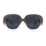 Womens Mod Retro Oversized Thick Plastic Minimal Designer Sunglasses