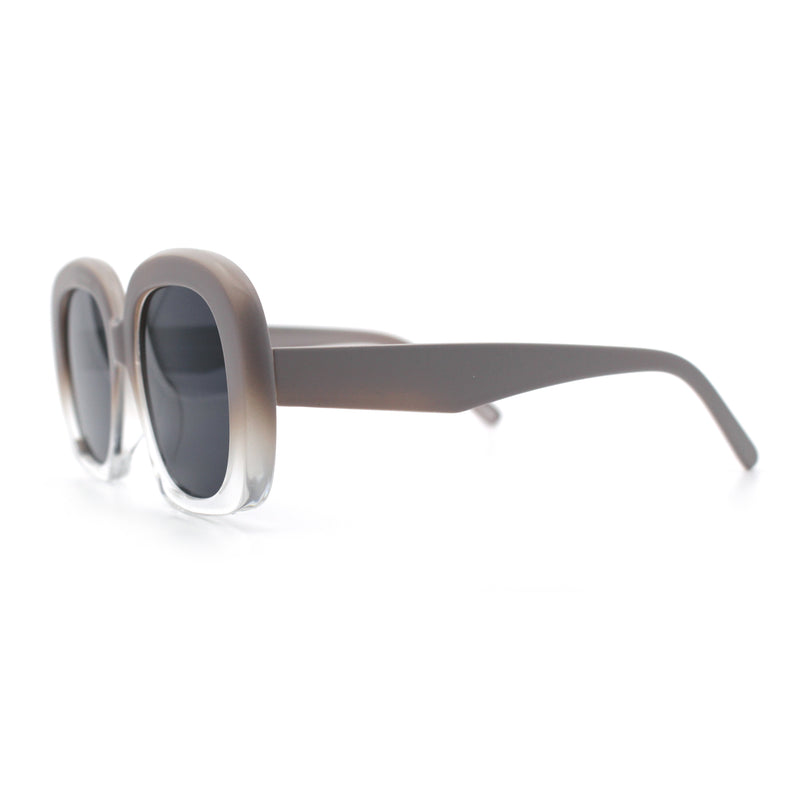Womens Mod Retro Oversized Thick Plastic Minimal Designer Sunglasses