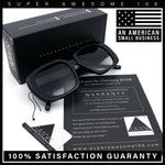 Womens Mod Retro Oversized Thick Plastic Minimal Designer Sunglasses