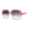 Womens Mod Retro Oversized Thick Plastic Minimal Designer Sunglasses