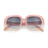 Womens Mod Retro Oversized Thick Plastic Minimal Designer Sunglasses