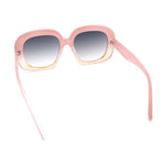 Womens Mod Retro Oversized Thick Plastic Minimal Designer Sunglasses