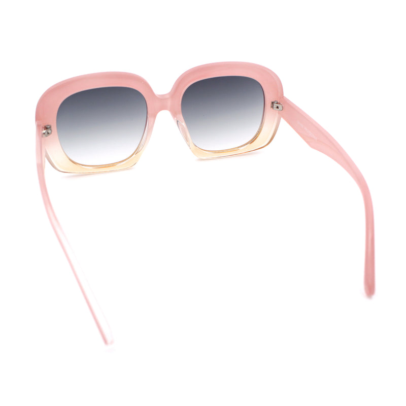 Womens Mod Retro Oversized Thick Plastic Minimal Designer Sunglasses