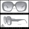 Womens Mod Retro Oversized Thick Plastic Minimal Designer Sunglasses