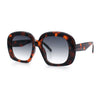 Womens Mod Retro Oversized Thick Plastic Minimal Designer Sunglasses