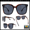 Womens XXL Oversized Inset Lens Large Coverage Horn Rim Plastic Sunglasses