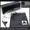 Mens Mobster Luxury Metal Half Rim Rectangular Clear Lens Fashion Eyeglasses