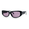 Womens Classy Designer Thick Arm Rectangular Mod Plastic Fashion Sunglasses