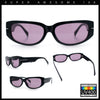 Womens Classy Designer Thick Arm Rectangular Mod Plastic Fashion Sunglasses