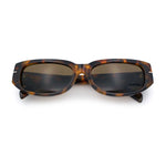 Womens Classy Designer Thick Arm Rectangular Mod Plastic Fashion Sunglasses