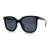 Interchangeable Lens Oversized Horn Rim Plastic Fashion Sunglasses