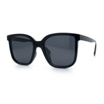 Interchangeable Lens Oversized Horn Rim Plastic Fashion Sunglasses